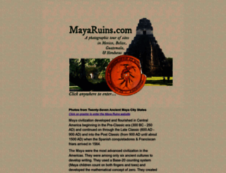 mayaruins.com screenshot
