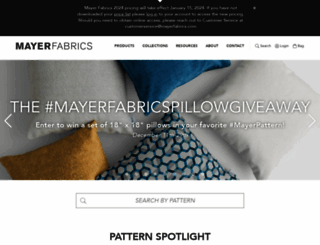 mayerfabrics.com screenshot