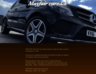 mayfaircars.com screenshot