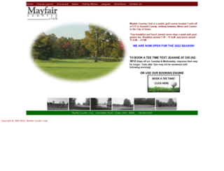 mayfaircountryclub.com screenshot