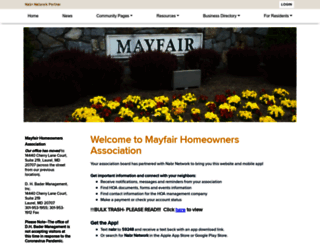 mayfairhoa.org screenshot