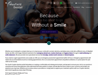 mayfield-dental.co.uk screenshot