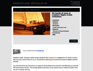 mayfield-lester.com screenshot
