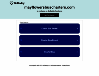 mayflowersbuscharters.com screenshot