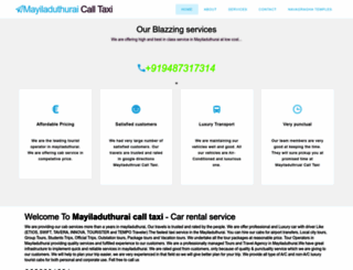 mayiladuthuraicalltaxi.com screenshot