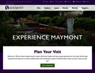 maymont.org screenshot