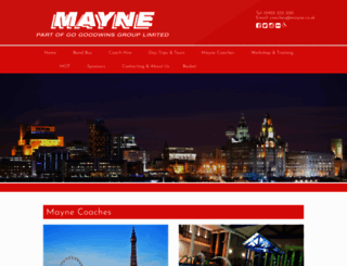 mayne.co.uk screenshot
