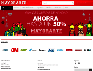mayorarte.com screenshot