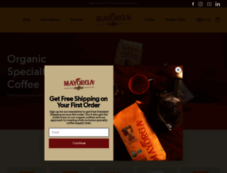 mayorgacoffee.com screenshot