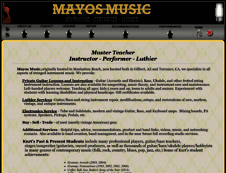 mayosmusic.com screenshot