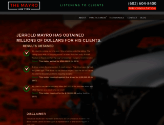 mayrolaw.com screenshot