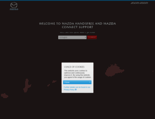 mazda-eu.naviextras.com screenshot