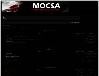 mazdaownersclub.co.za screenshot