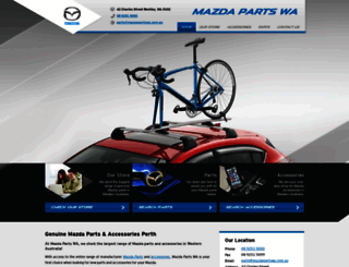mazdapartswa.com.au screenshot