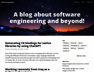 mazeez.dev screenshot