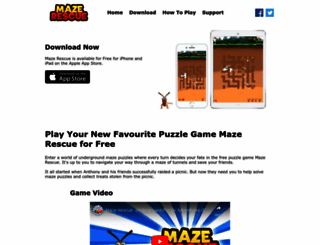mazerescue.com screenshot