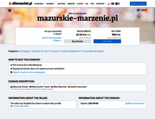 mazurskie-marzenie.pl screenshot