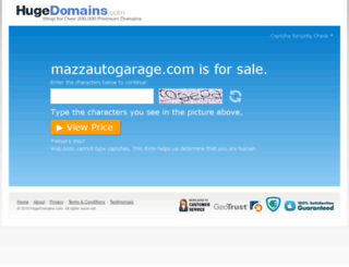mazzautogarage.com screenshot