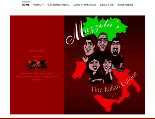 mazzolasitalianrestaurant.com screenshot
