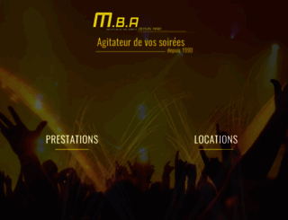 mba-evenement.fr screenshot
