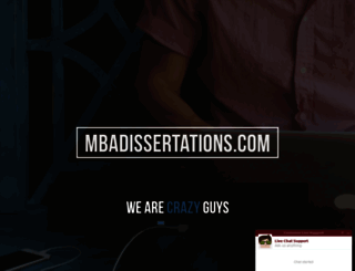 mbadissertations.com screenshot