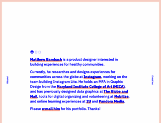 mbambach.com screenshot