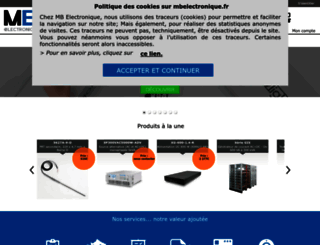 mbelectronique.fr screenshot