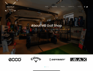 mbgolfshop.co.uk screenshot