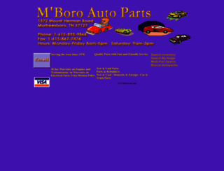 mboroautoparts.com screenshot