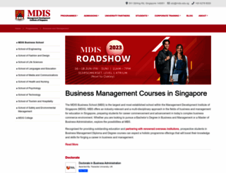 mbs.mdis.edu.sg screenshot