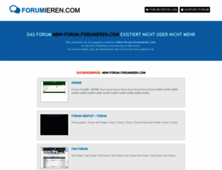 mbw-forum.forumieren.com screenshot