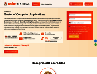 mca.onlinemanipal.com screenshot