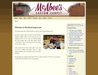 mcabeescarpet.com screenshot