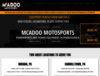 mcadoomotosports.com screenshot