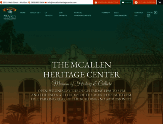mcallenheritagecenter.com screenshot