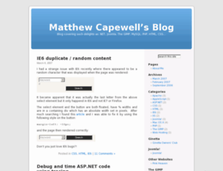 mcapewell.wordpress.com screenshot