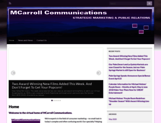 mcarrollcommunications.com screenshot