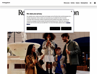 mcarthurglen.com screenshot