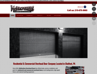 mcbrothersoverheaddoors.com screenshot