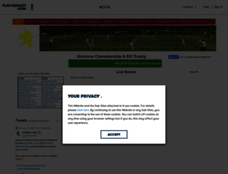 mcca.play-cricket.com screenshot