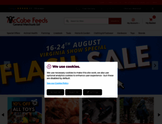 mccabefeeds.com screenshot