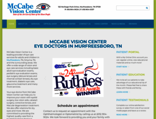 mccabevisioncenter.com screenshot