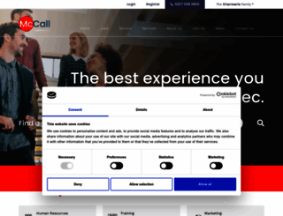mccall.co.uk screenshot