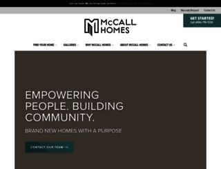 mccallhomes.com screenshot