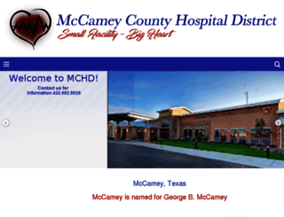 mccameyhospitaldistrict.org screenshot