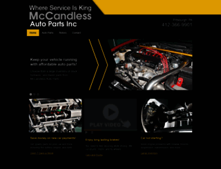mccandlessautoparts.com screenshot