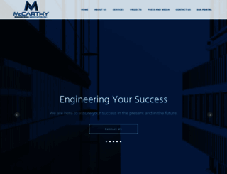 mccarthy-engineering.com screenshot