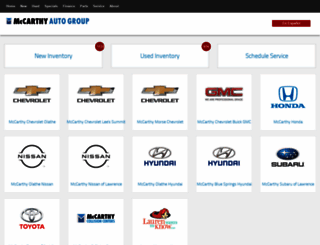 mccarthyautogroup.com screenshot