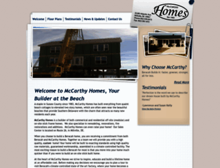 mccarthyhomesde.com screenshot