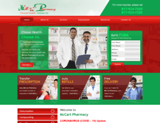 mccartpharmacy.com screenshot